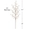 24-Pack White Holly Berry Stems with 35 Lifelike Berries | 17-Inch | Festive Holiday Decor | Trees, Wreaths, & Garlands | Christmas Picks | Home & Office Decor, Floral Home by Artificial Flowers